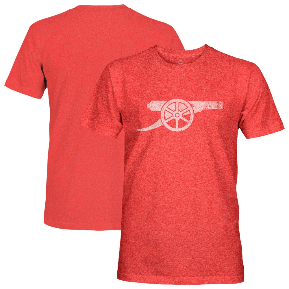 Arsenal 1863FC Mono Badge Vintage Tri-Blend T-Shirt Red - FIFA World CUP