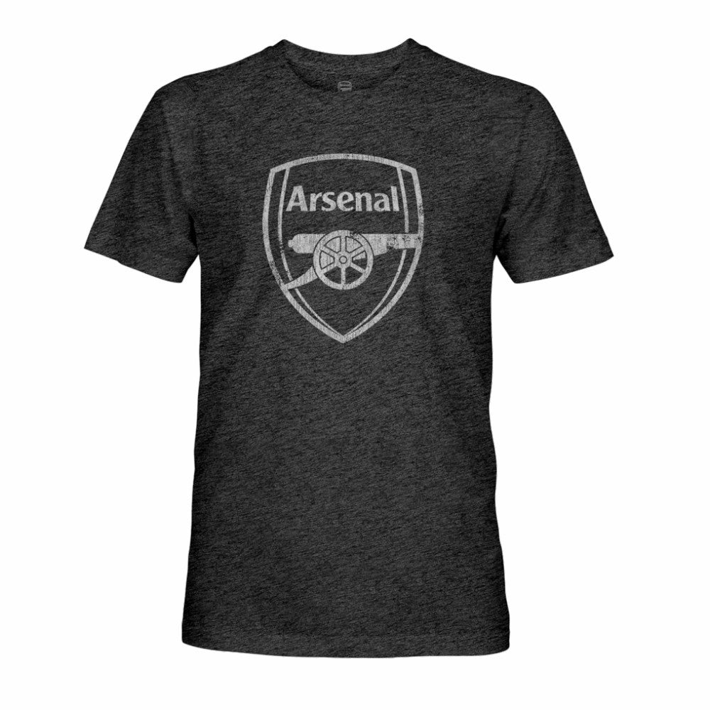 Arsenal 1863FC Mono Badge Vintage Tri-Blend T-Shirt Black - FIFA World CUP