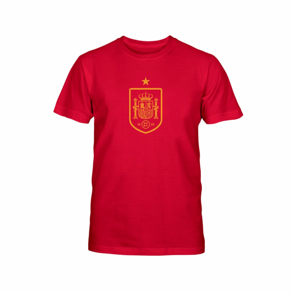 Spain National Team 1863FC Youth Mono Badge T-Shirt Maroon - FIFA World CUP