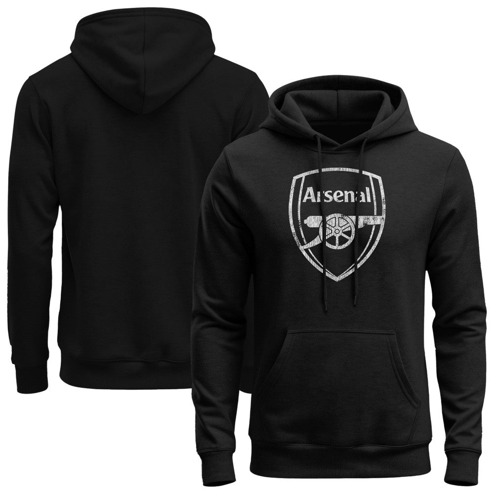 Arsenal 1863FC Mono Badge Fleece Hoodie Black - FIFA World CUP