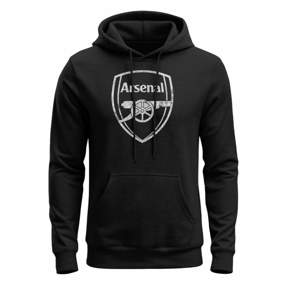 Arsenal 1863FC Mono Badge Fleece Hoodie Black - FIFA World CUP