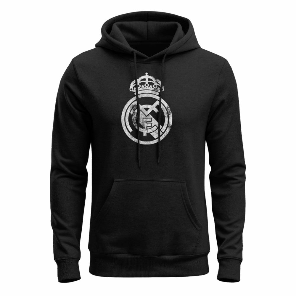 Real Madrid 1863FC Mono Badge Fleece Hoodie Black - FIFA World CUP