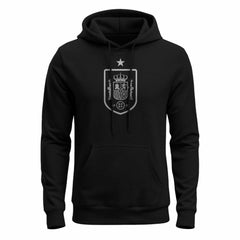 Spain National Team 1863FC Mono Badge Fleece Hoodie Black - FIFA World CUP