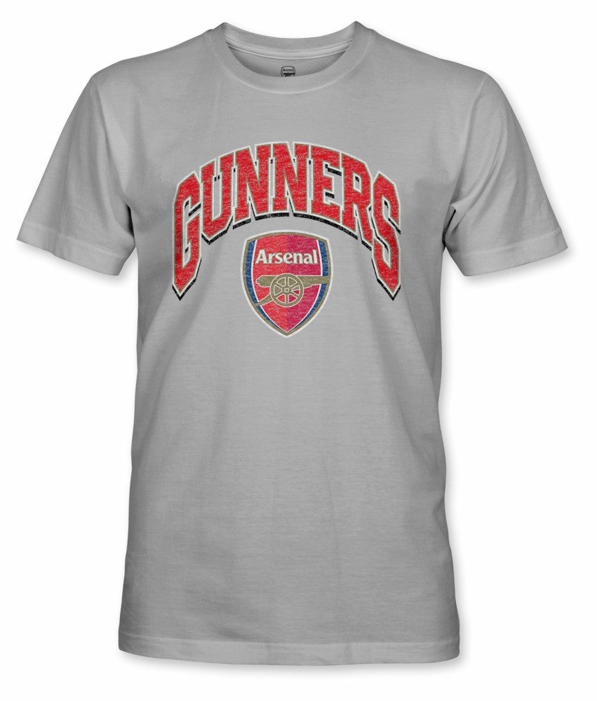 Arsenal 1863FC Wordmark Cotton T-Shirt Gray - FIFA World CUP