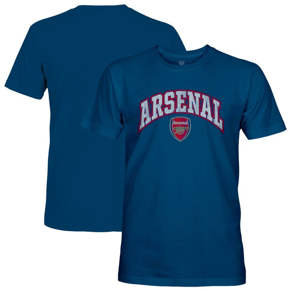Arsenal 1863FC Wordmark Cotton T-Shirt Blue - FIFA World CUP