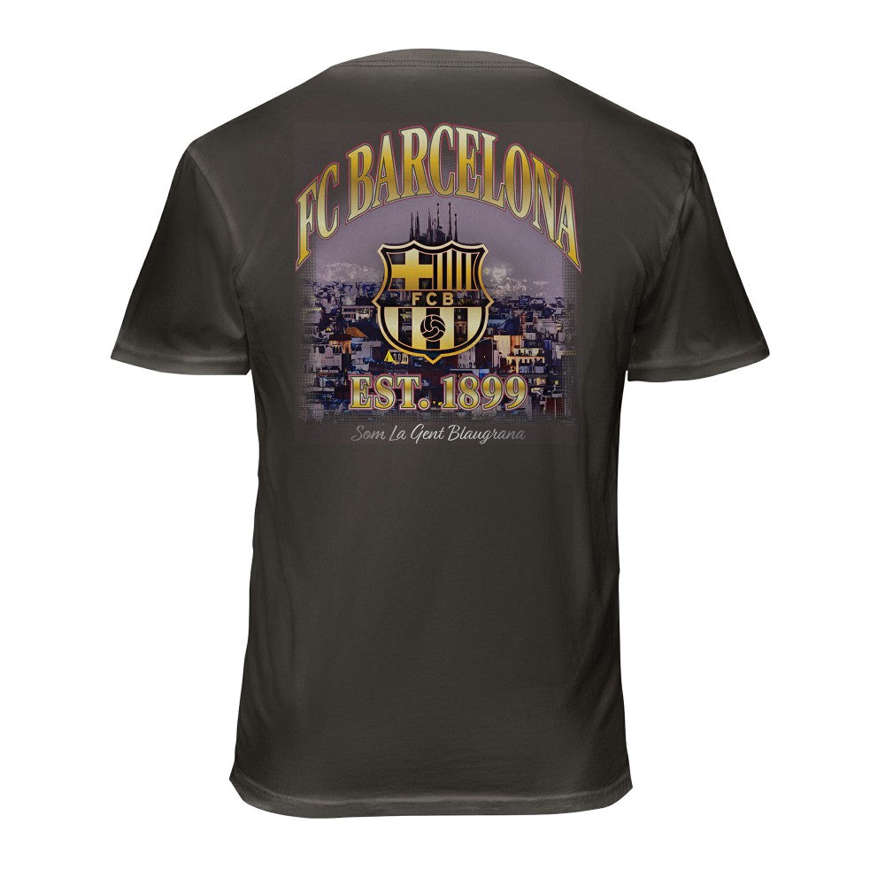 Barcelona 1863FC Wordmark Cotton T-Shirt Gray - FIFA World CUP