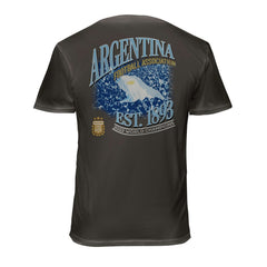 Argentina National Team 1863FC Wordmark Cotton T-Shirt Gray - FIFA World CUP
