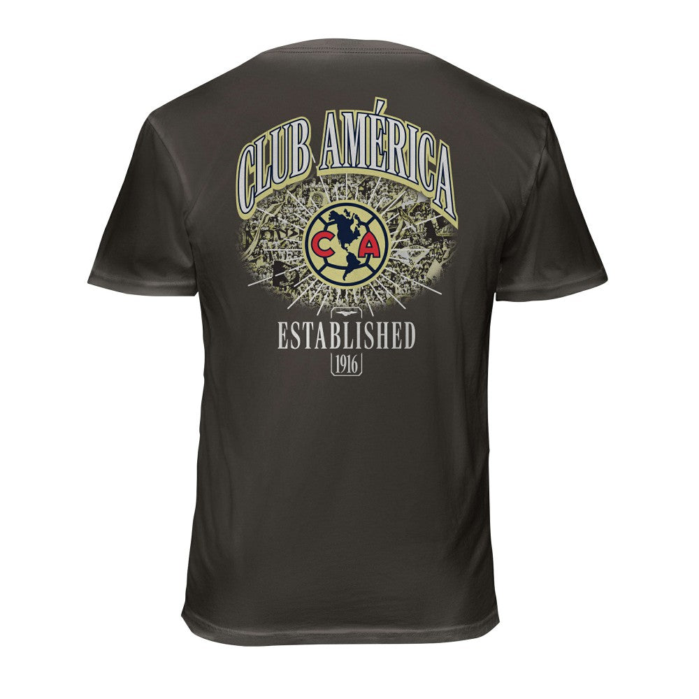 Club America 1863FC Wordmark Cotton T-Shirt Gray - FIFA World CUP