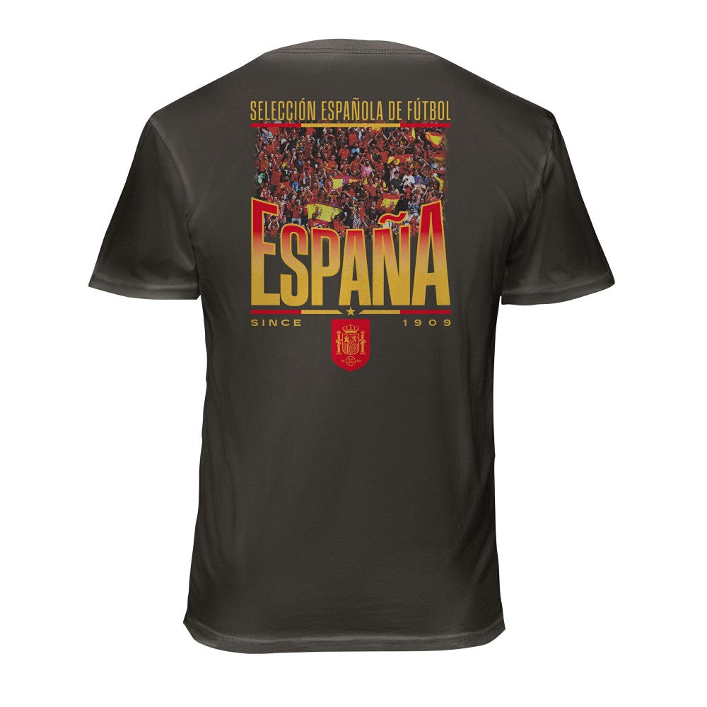 Spain National Team 1863FC Wordmark Cotton T-Shirt Gray - FIFA World CUP