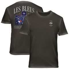France National Team 1863FC Wordmark Cotton T-Shirt Gray - FIFA World CUP