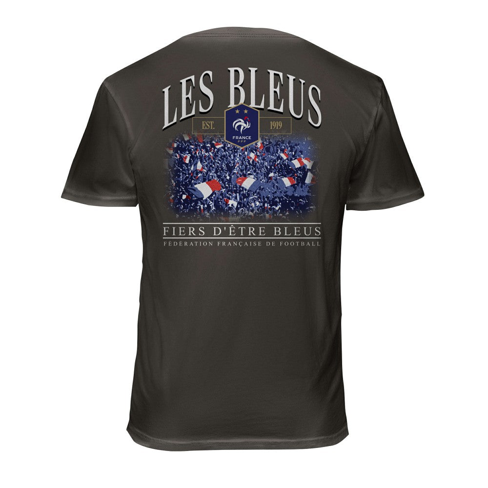 France National Team 1863FC Wordmark Cotton T-Shirt Gray - FIFA World CUP