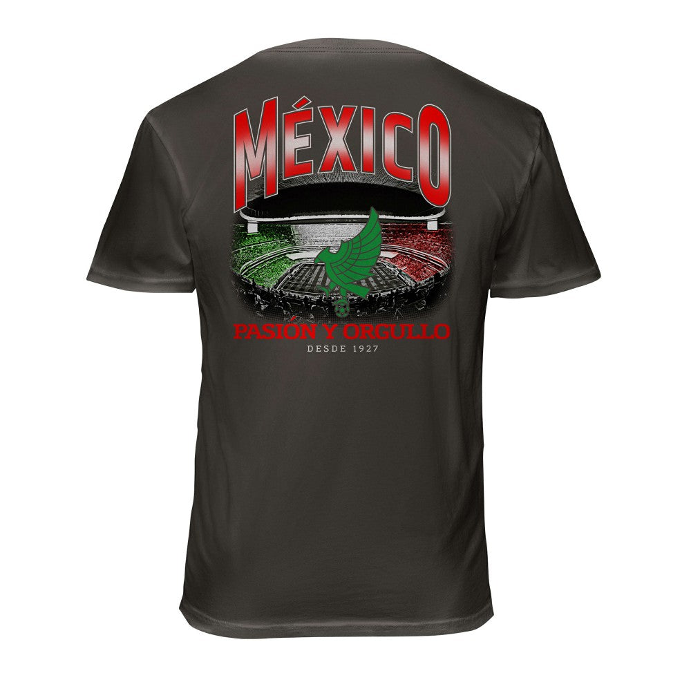 Mexico National Team 1863FC Wordmark Cotton T-Shirt Gray - FIFA World CUP