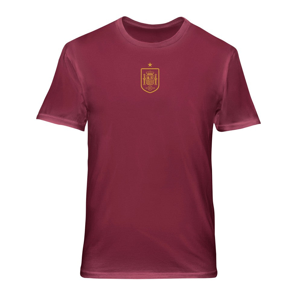 Spain National Team 1863FC Back Wordmark Soft Wash T-Shirt Red - FIFA World CUP