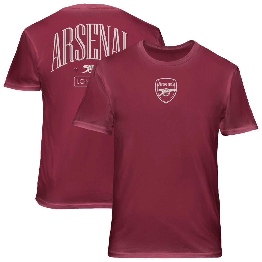 Arsenal 1863FC Back Wordmark Soft Wash T-Shirt Red - FIFA World CUP