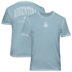 Argentina National Team 1863FC Back Wordmark Soft Wash T-Shirt Light Blue - FIFA World CUP