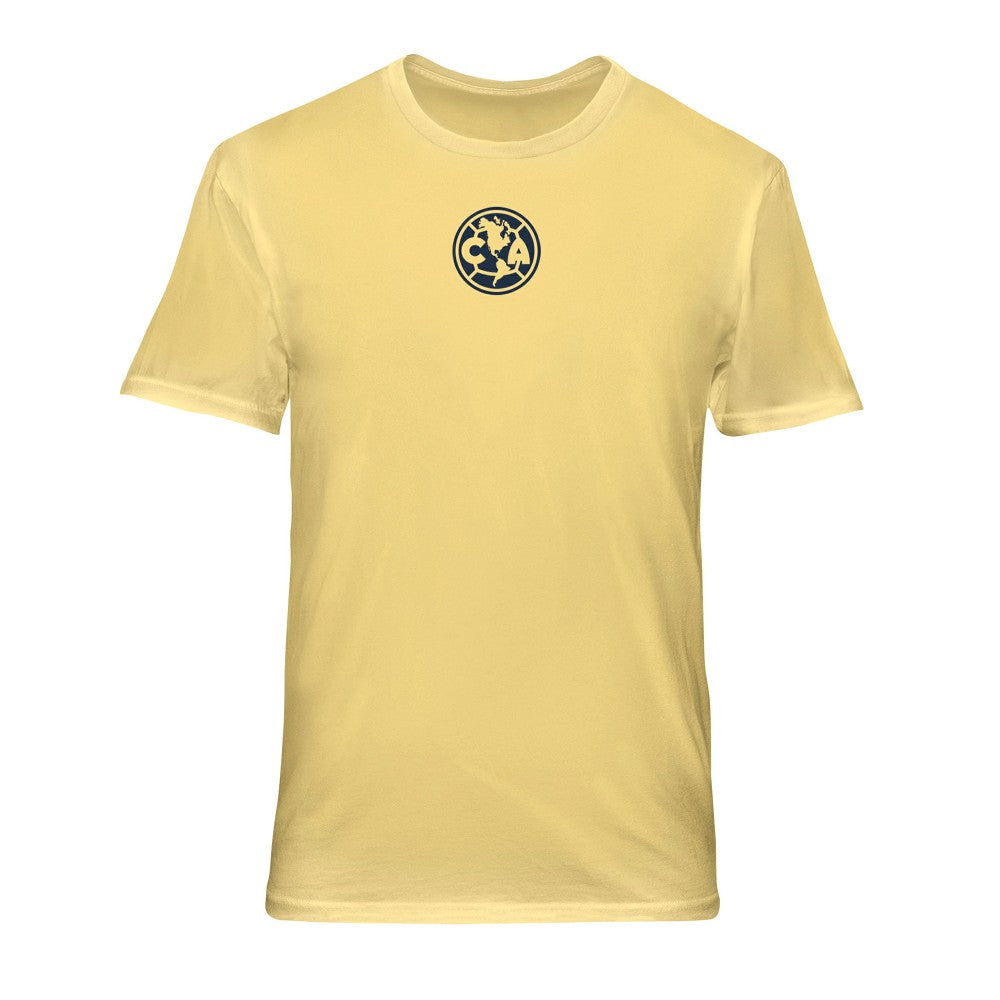Club America 1863FC Back Wordmark Soft Wash T-Shirt Yellow - FIFA World CUP