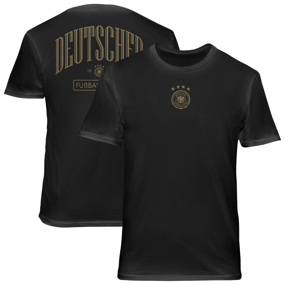 Germany National Team 1863FC Back Wordmark Soft Wash T-Shirt Black - FIFA World CUP