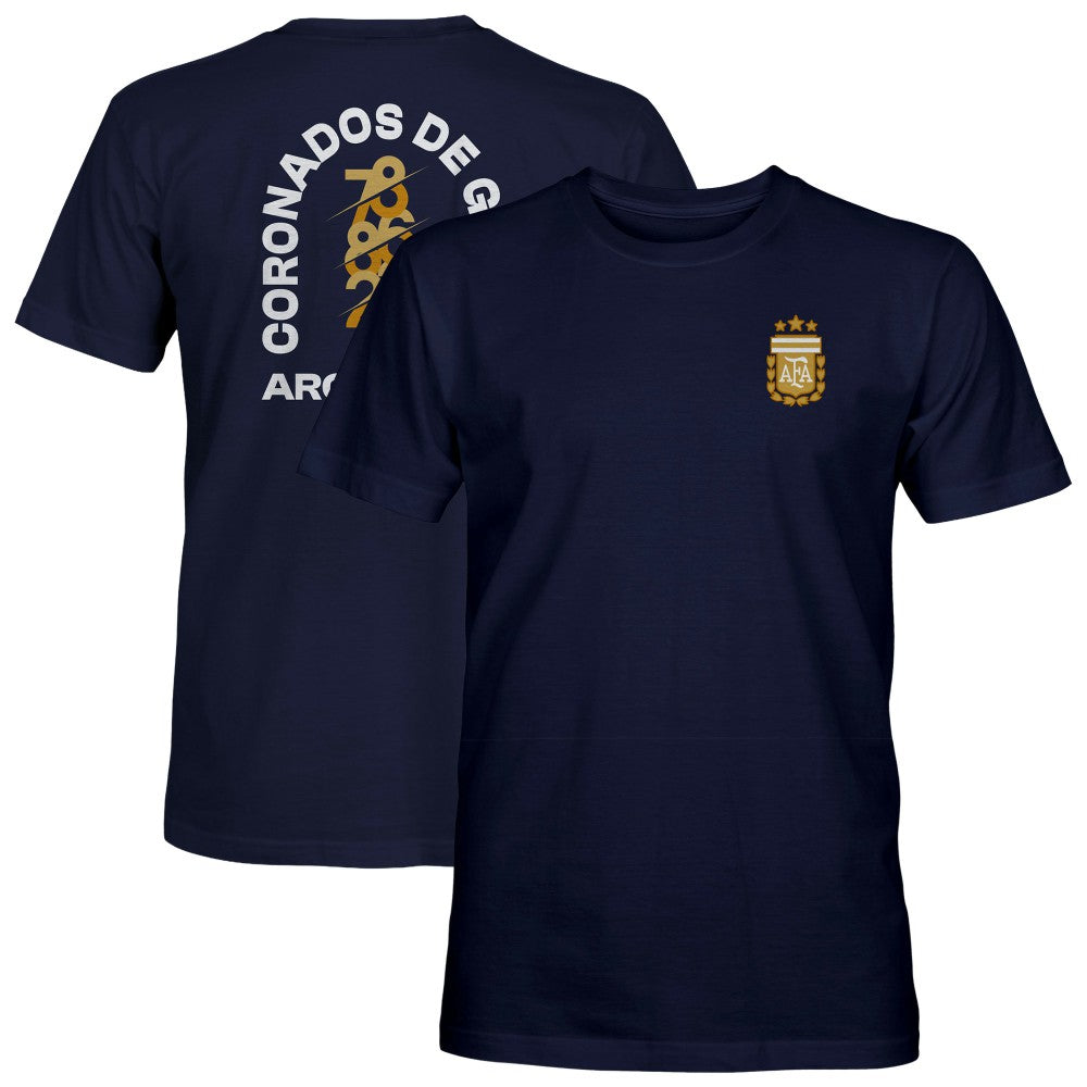 Argentina National Team 1863FC True To Glory Heavyweight T-Shirt Navy - FIFA World CUP