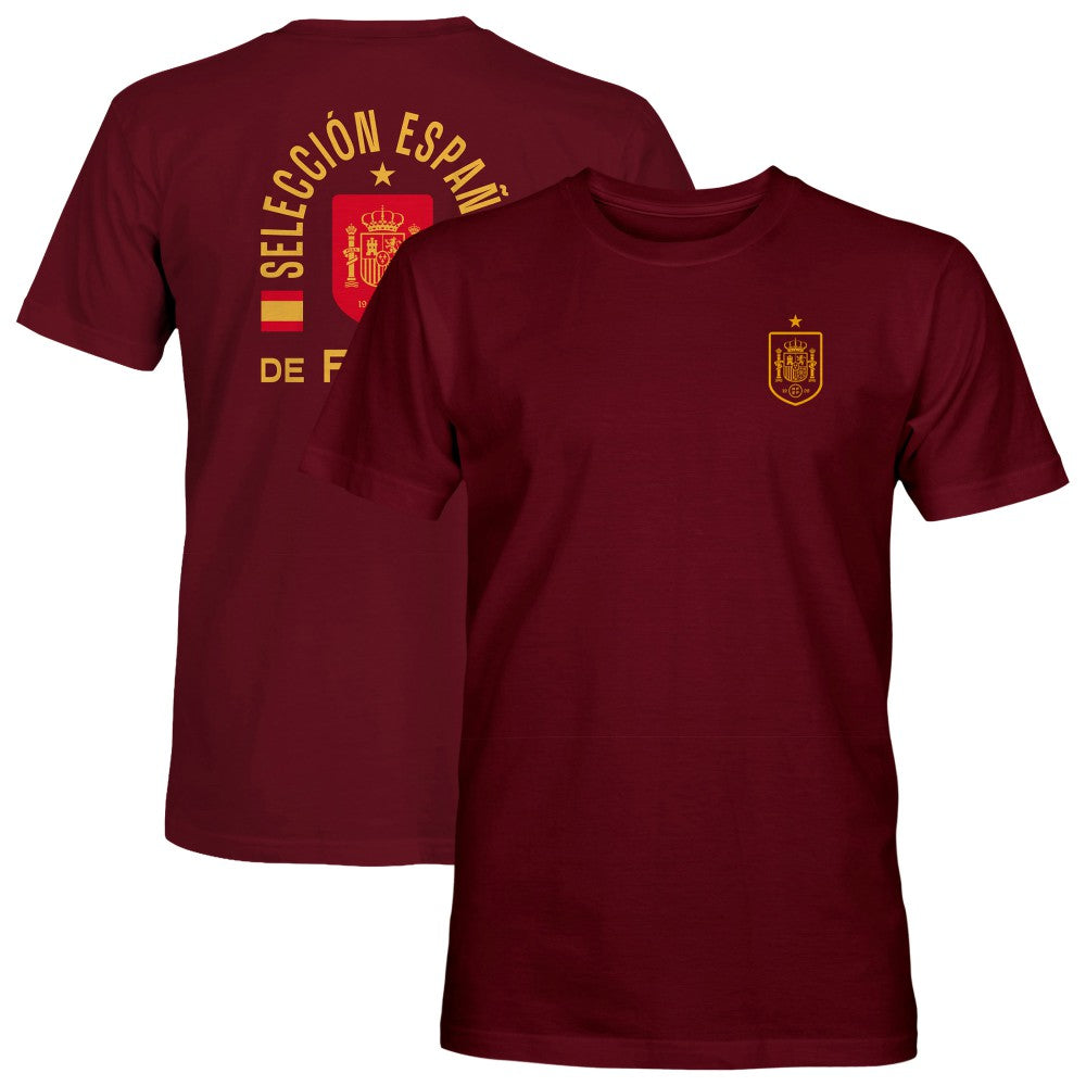 Spain National Team 1863FC True To Glory Heavyweight T-Shirt Maroon - FIFA World CUP