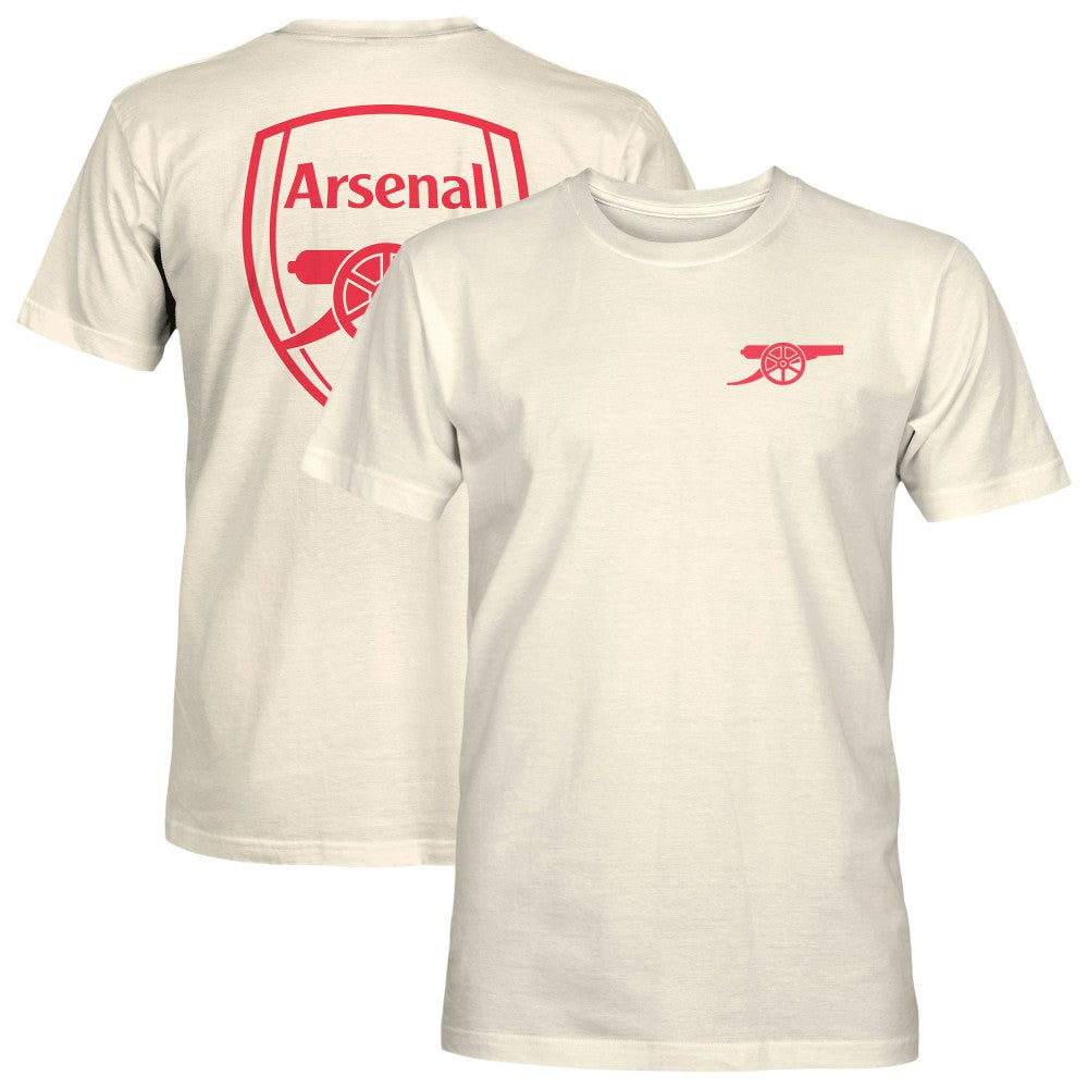 Arsenal 1863FC Emblem Heavyweight T-Shirt Cream - FIFA World CUP