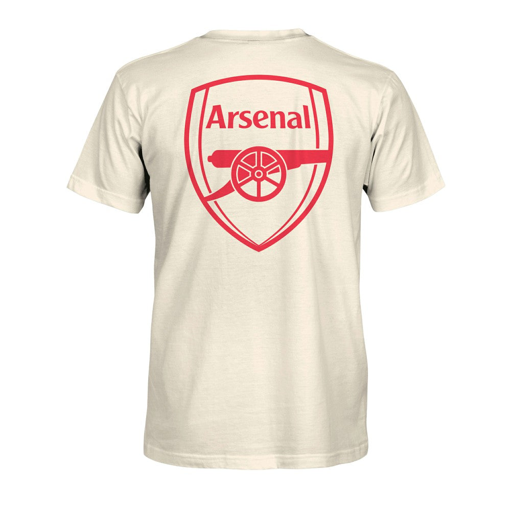Arsenal 1863FC Emblem Heavyweight T-Shirt Cream - FIFA World CUP