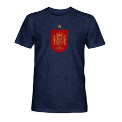 Spain National Team 1863FC Color Badge Tri-Blend T-Shirt Navy - FIFA World CUP