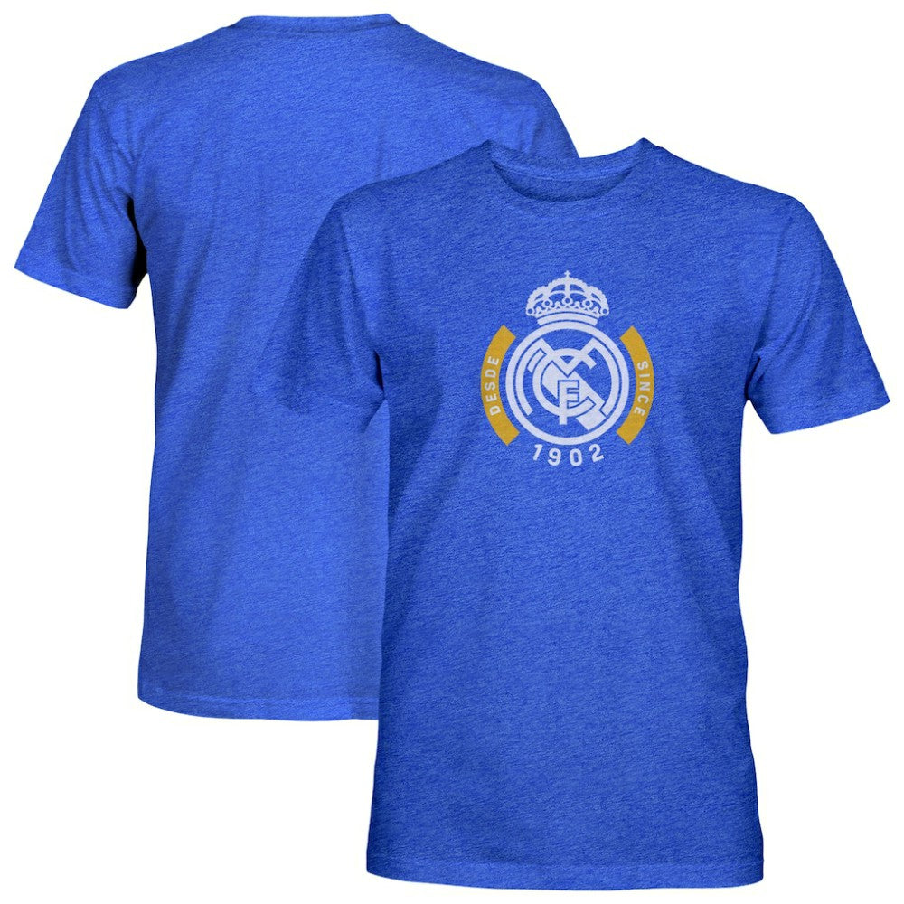 Real Madrid 1863FC Since Vintage Tri-Blend T-Shirt Blue - FIFA World CUP