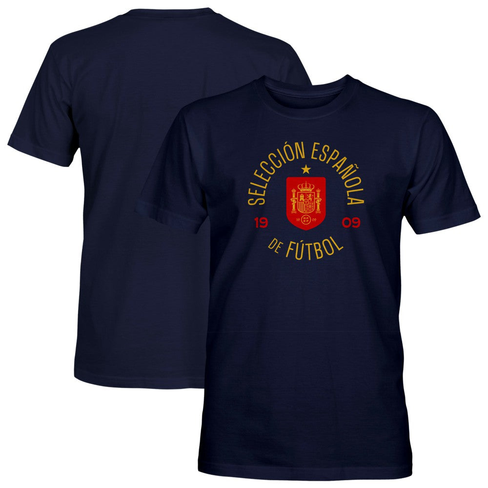 Spain National Team 1863FC Established Location T-Shirt Navy - FIFA World CUP