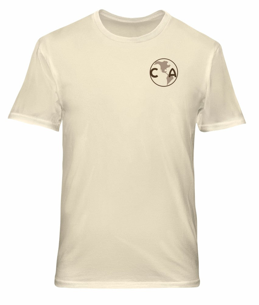 Club America 1863FC Vintage Soft Wash T-Shirt Cream - FIFA World CUP