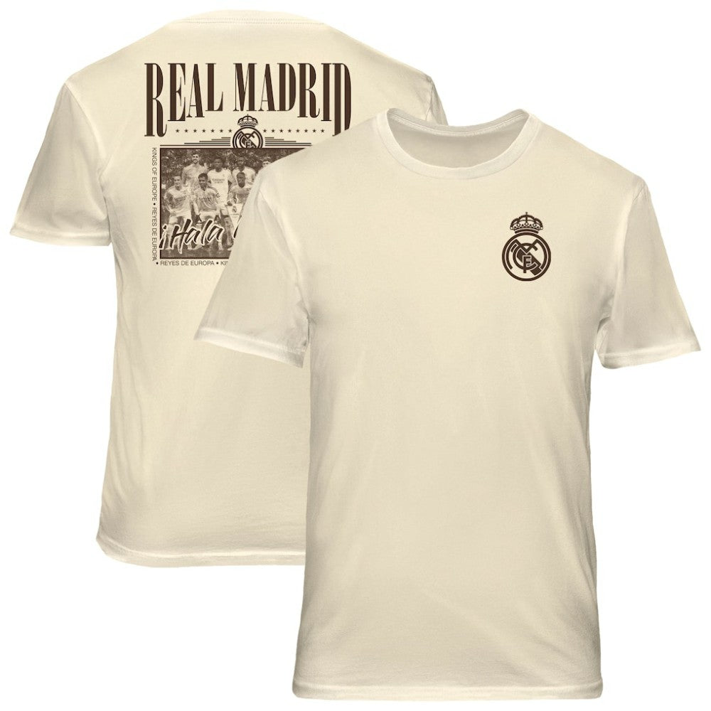 Real Madrid 1863FC Vintage Soft Wash T-Shirt Cream - FIFA World CUP