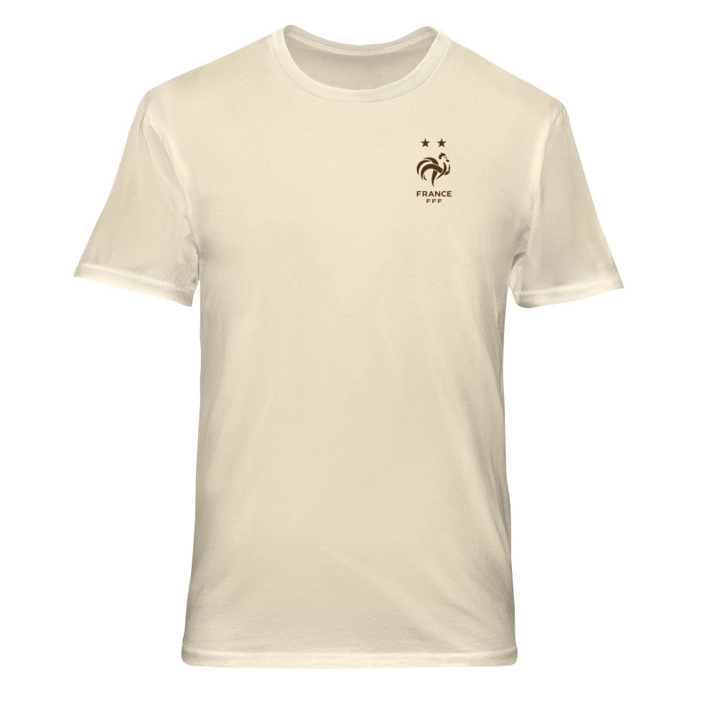 France National Team 1863FC Vintage Soft Wash T-Shirt Cream - FIFA World CUP