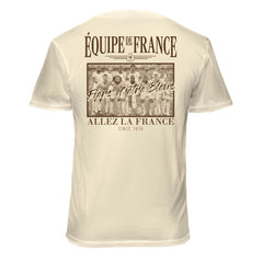 France National Team 1863FC Vintage Soft Wash T-Shirt Cream - FIFA World CUP