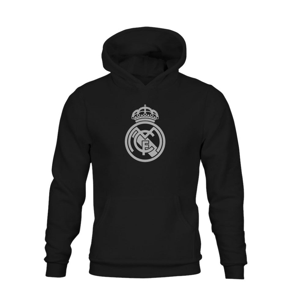 Real Madrid 1863FC Youth Mono Badge Fleece Hoodie Black - FIFA World CUP