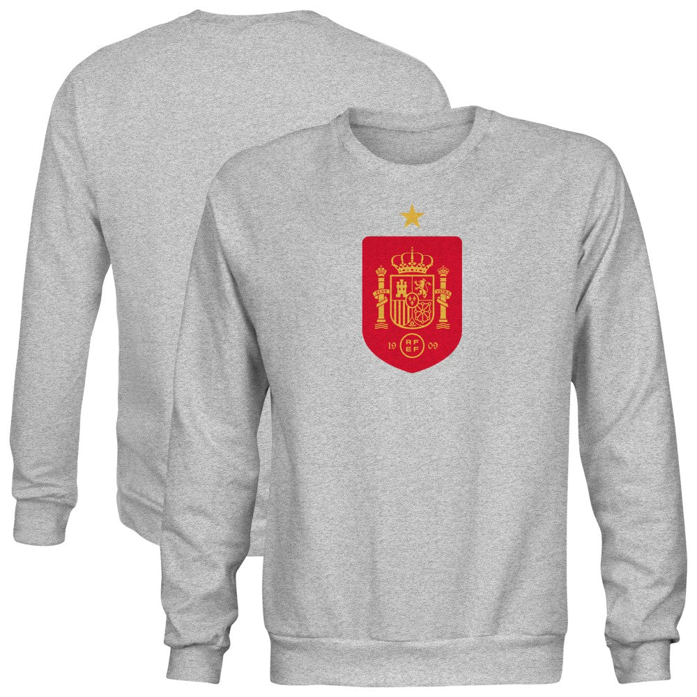 Spain National Team 1863FC Color Badge Sweatshirt Gray - FIFA World CUP