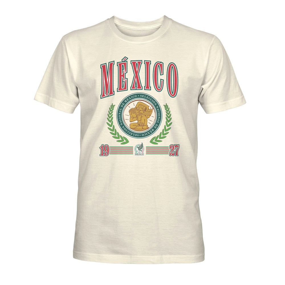Mexico National Team 1863FC Retro Stripes T-Shirt Cream - FIFA World CUP