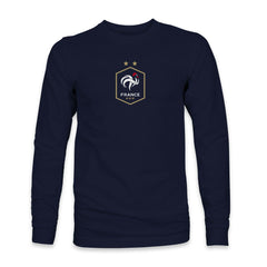 France National Team 1863FC Color Badge Long Sleeve T-Shirt Navy - FIFA World CUP