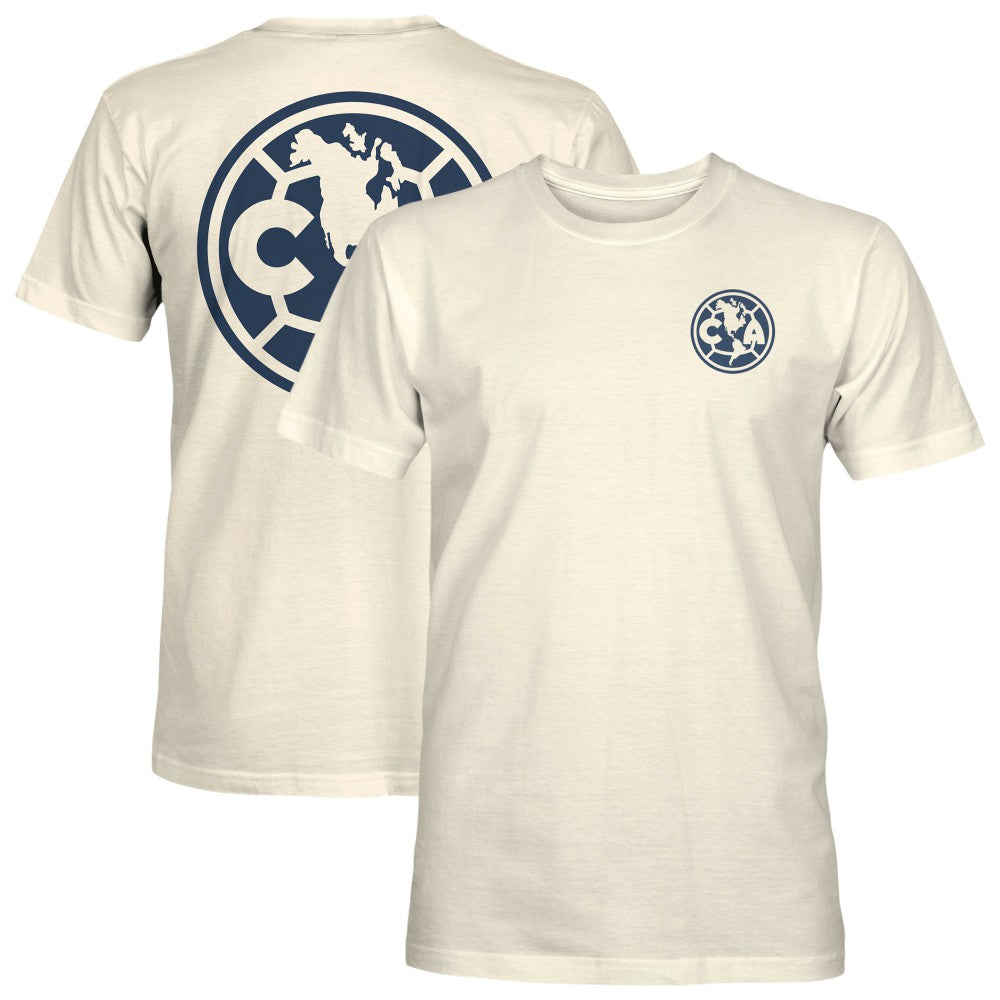 Club America 1863FC Big Logo Heavyweight T-Shirt Cream - FIFA World CUP