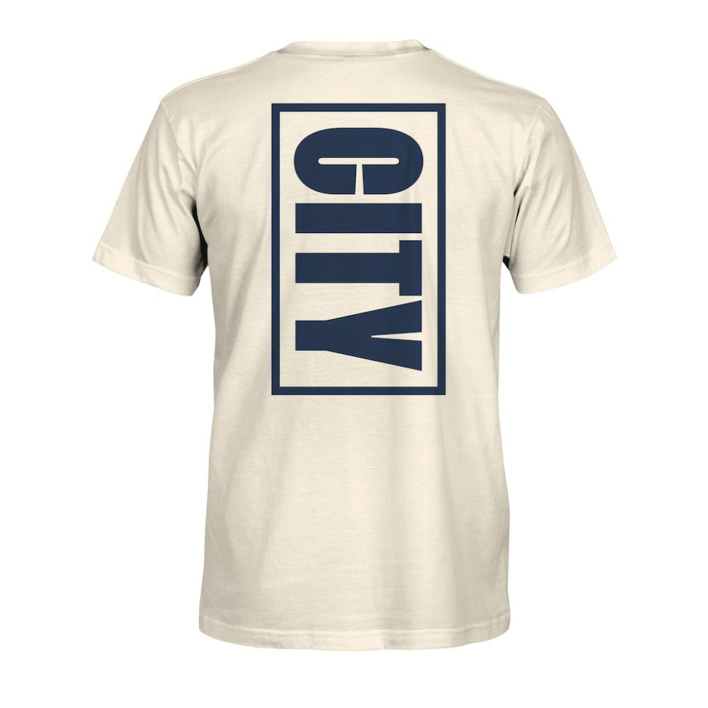 Manchester City 1863FC Big Logo Heavyweight T-Shirt Cream - FIFA World CUP