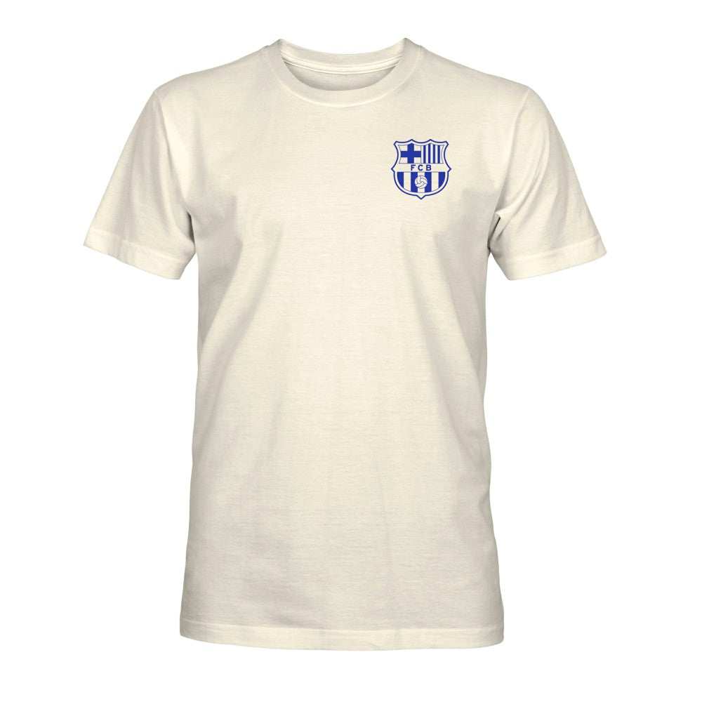 Barcelona 1863FC Big Logo Heavyweight T-Shirt Cream - FIFA World CUP