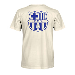 Barcelona 1863FC Big Logo Heavyweight T-Shirt Cream - FIFA World CUP