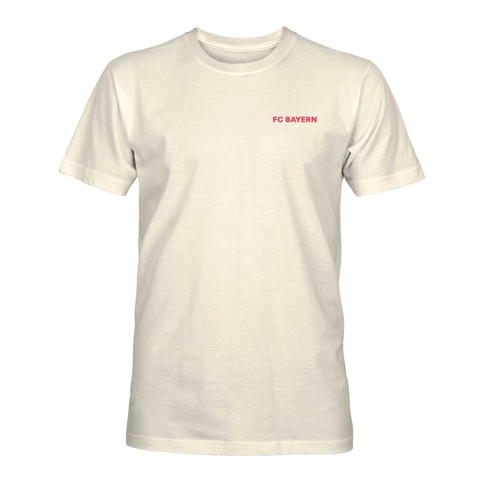Bayern Munich 1863FC Big Logo Heavyweight T-Shirt Cream - FIFA World CUP