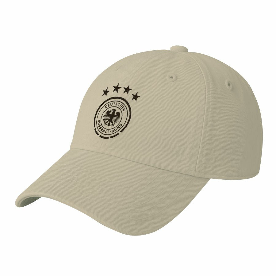 Germany National Team 1863FC Retro Badge Crew Adjustable Hat Cream - FIFA World CUP