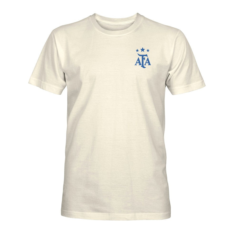 Argentina National Team 1863FC Own the Pitch Heavyweight T-Shirt Cream - FIFA World CUP