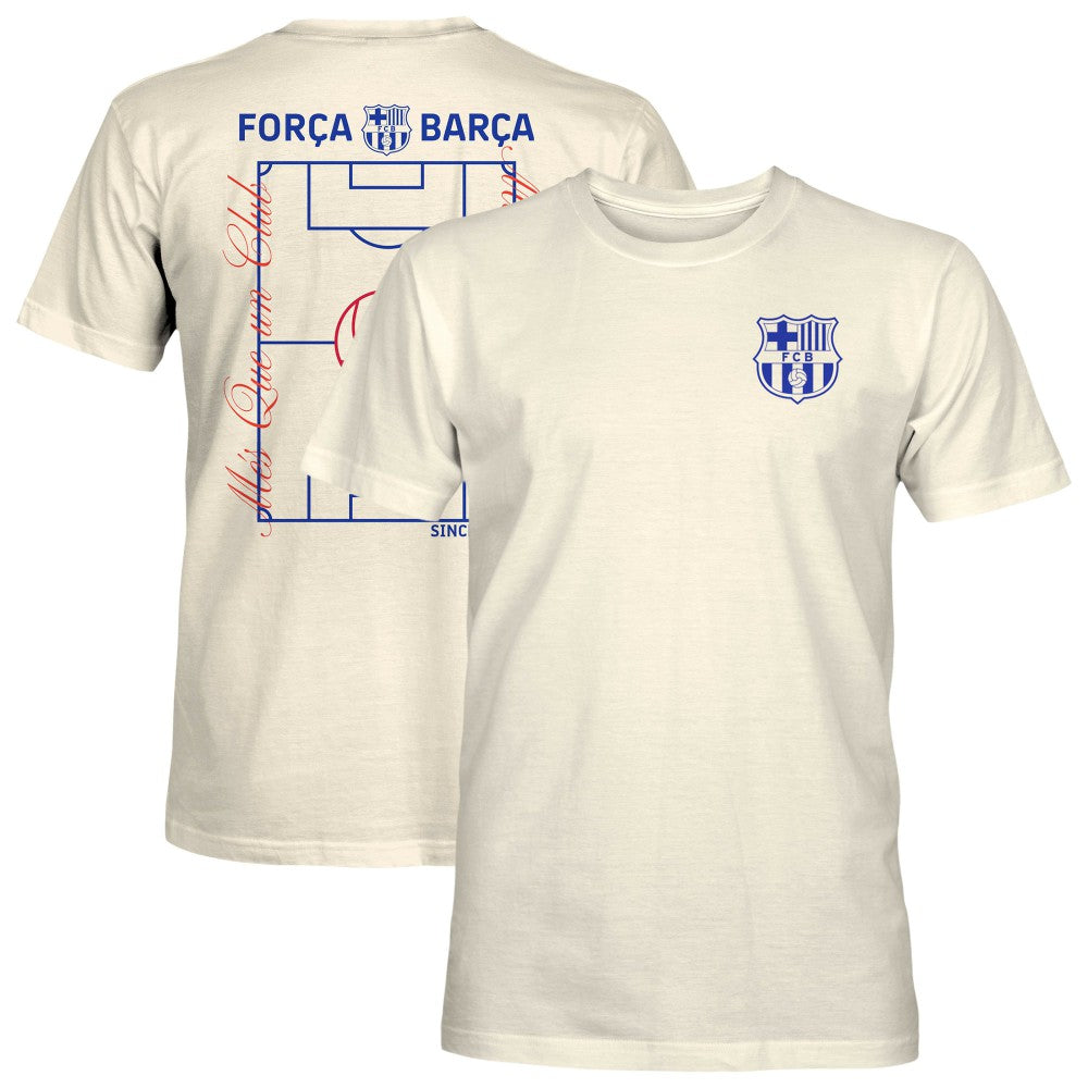 Barcelona 1863FC Own the Pitch Heavyweight T-Shirt Cream - FIFA World CUP