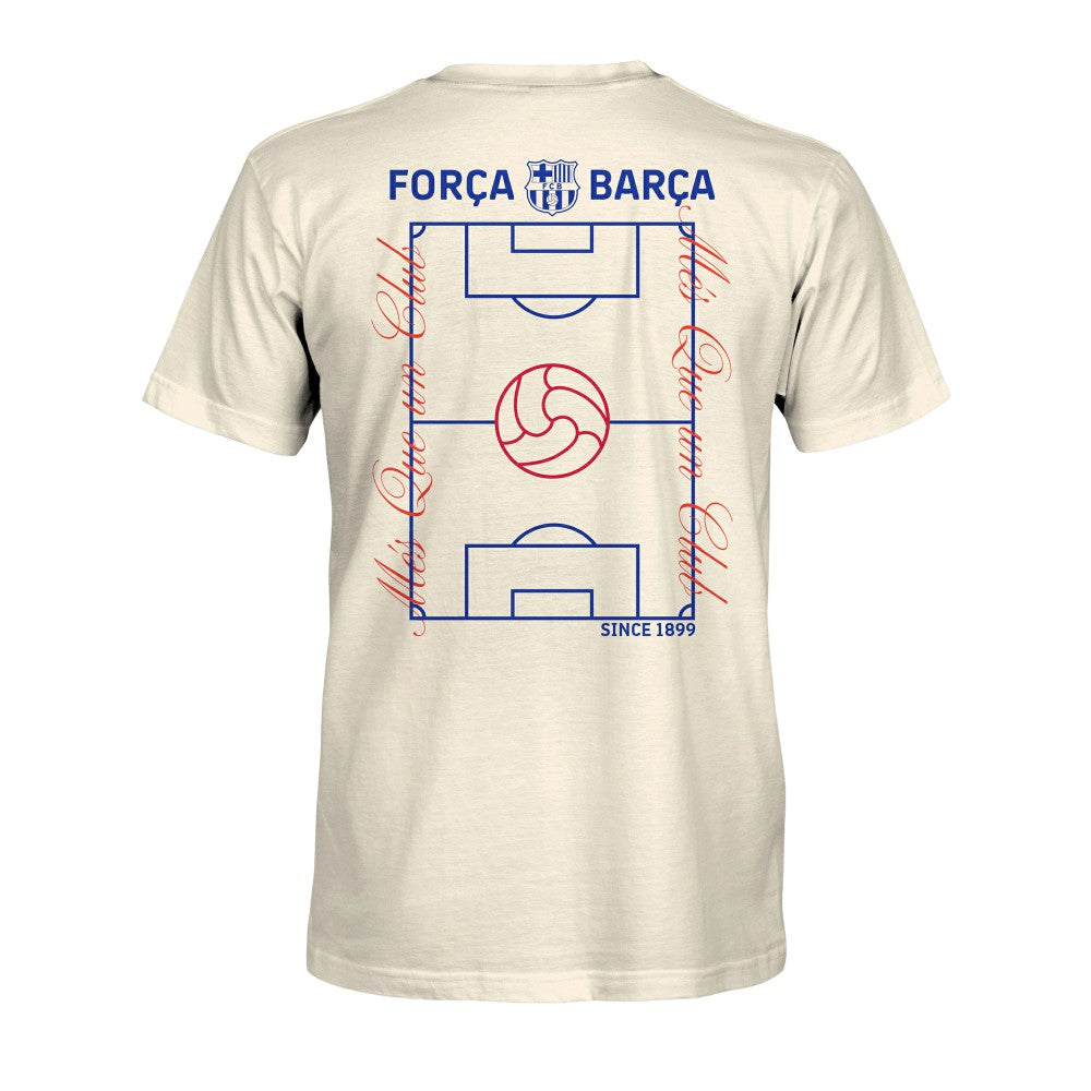 Barcelona 1863FC Own the Pitch Heavyweight T-Shirt Cream - FIFA World CUP