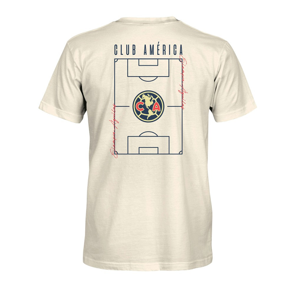 Club America 1863FC Own the Pitch Heavyweight T-Shirt Cream - FIFA World CUP