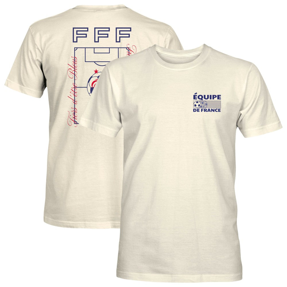 France National Team 1863FC Own the Pitch Heavyweight T-Shirt Cream - FIFA World CUP