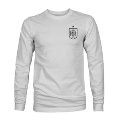 Spain National Team 1863FC Back Team Arch Long Sleeve T-Shirt Gray - FIFA World CUP