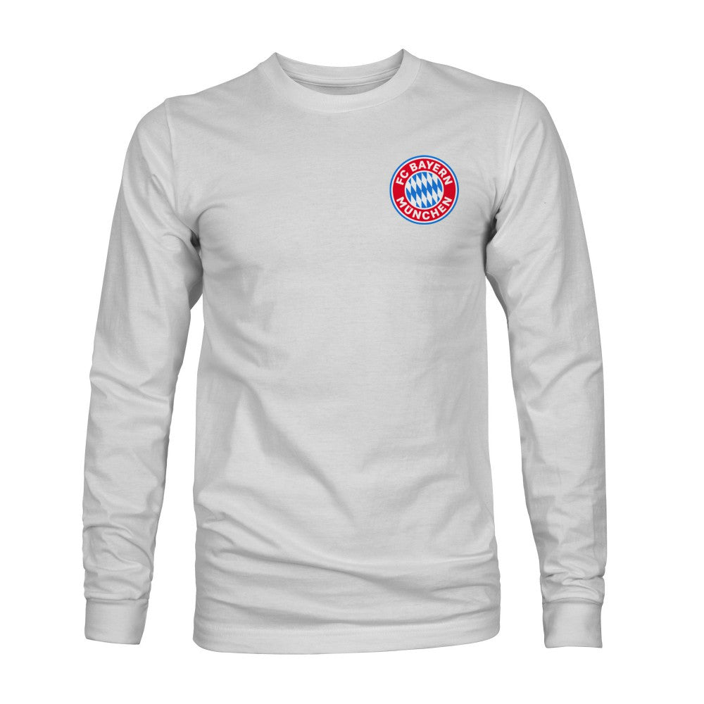 Bayern Munich 1863FC Back Team Arch Long Sleeve T-Shirt Gray - FIFA World CUP