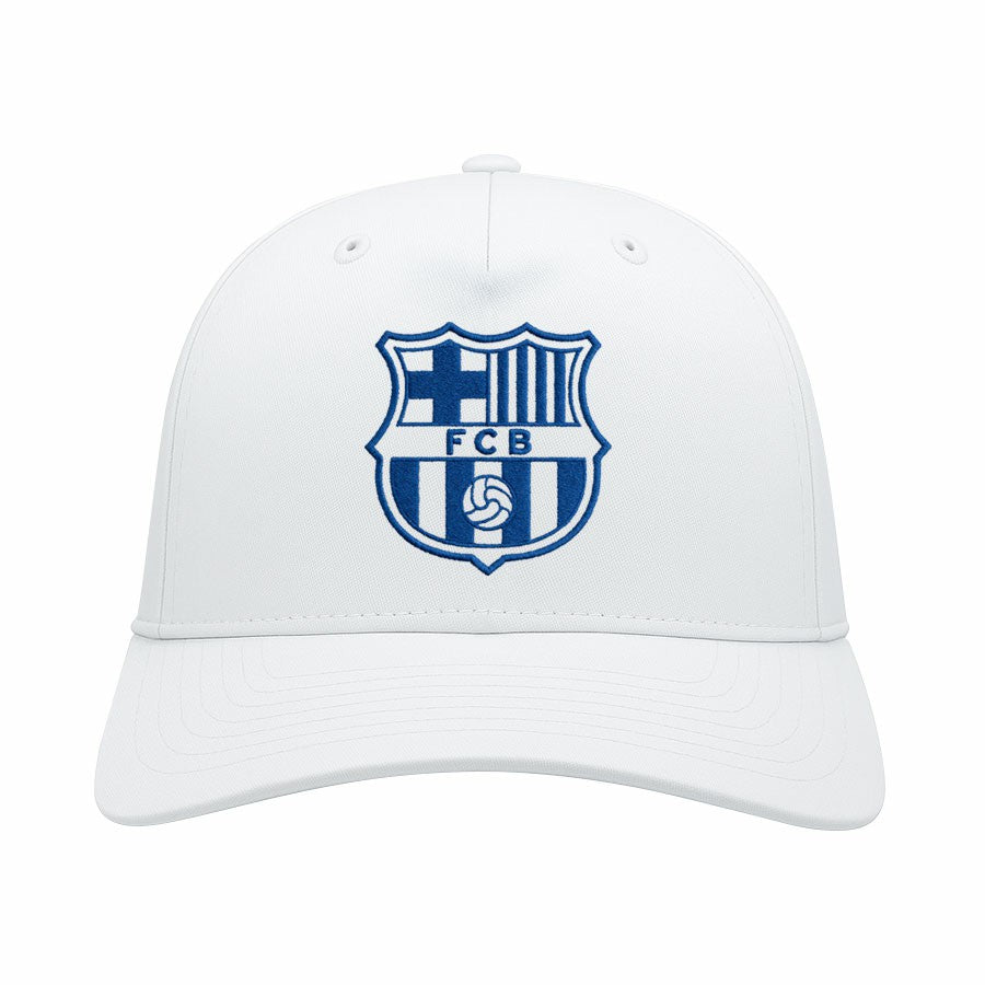 Barcelona 1863FC Mono Badge High Point Adjustable Hat White - FIFA World CUP
